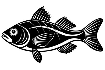 Fototapeta premium fish silhouette vector illustration