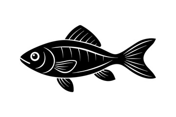 fish silhouette vector illustration