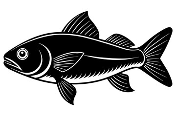 fish silhouette vector illustration