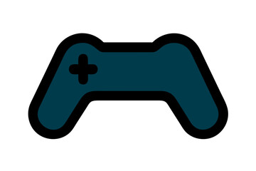 game controller silhouette vector illustration