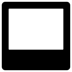 pause button icon, simple vector design