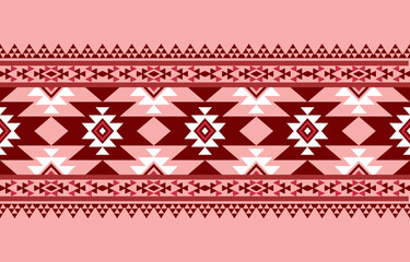Navajo southwest geometric seamless pattern fabric colorful design for textile printing