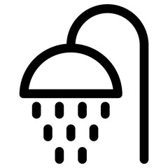 shower icon, simple vector design