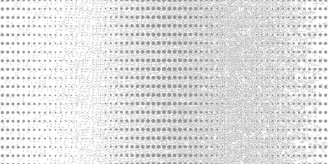 Abstract halftone wave dots background. Futuristic twisted grunge pattern, modern dots, circles.