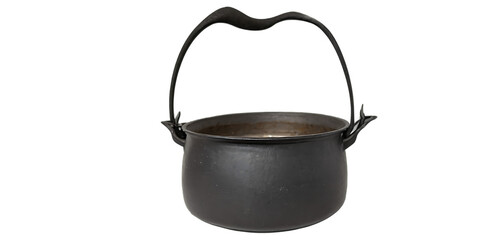Black iron cast pot Transparent Background Images