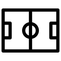 football ground icon, simple vector design