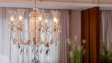 Candelabro em casa chique