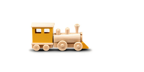 Blue wooden toy train Transparent Background Images