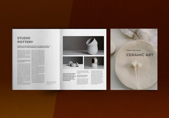 Ceramic Art Portfolio Catalog Brochure Layout