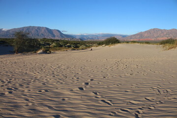 Sand dunes landscape of northwestern Argentina