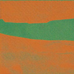 Abstract green and orange textured grainy background