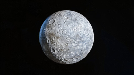 The serene beauty of Ceres, the largest object in the asteroid belt, with its round shape and cratered surface