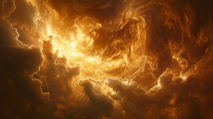 The swirling clouds of Venus, illuminated by the light of the Sun