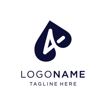 4 card rummy game logo design inspiration