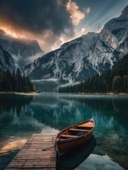 boats on the lake