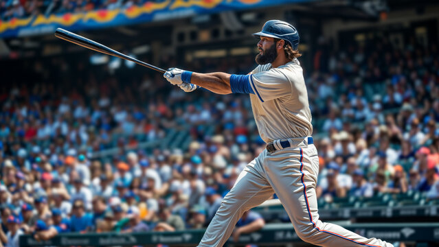 Pro Baseball Player at Bat