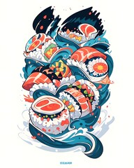  the sushi food art 
