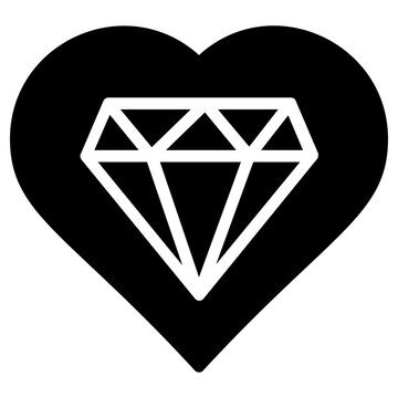 valentine gift icon, simple vector design