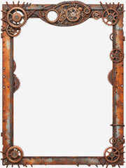 Timeworn Elegance: Steampunk Photo Frame