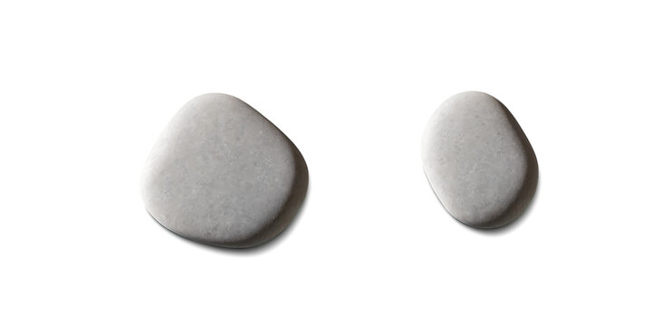 Gray pebble stone Transparent Background Images 