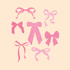 ribbons, bow, coquette, girly background, print, greeting card, banners, web, wrapping paper, fashion, fabric, textile, wallpaper, cover