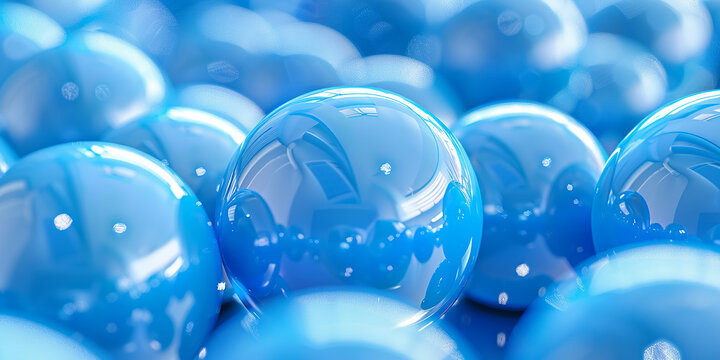 blue balls on white HD 8K wallpaper Stock Photographic Image 
