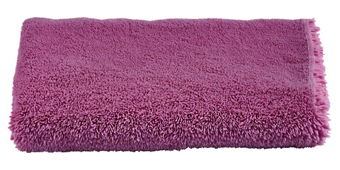 Fototapeta na wymiar Pink microfiber face towel Transparent Background Images 