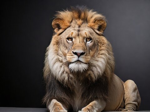 lion with white background