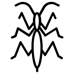 mantis icon, simple vector design - obrazy, fototapety, plakaty