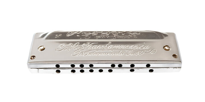 Silver harmonica Transparent Background Images 