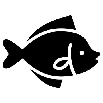 parrot fish scarus icon, simple vector design