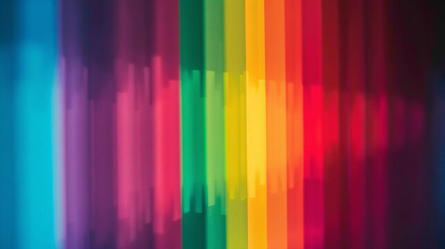Witness the mesmerizing beauty of a gradient, each color blending seamlessly into the next, their luminosity captured with striking realism by an HD camera.