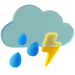 3D Icon Storm 3 Illustration