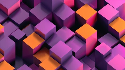 Abstract Geometric Background in Purple Hues