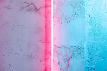 Pastel white and pink blue gradient with red neon lights illuminating abstract background