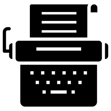 stenographer icon, simple vector design