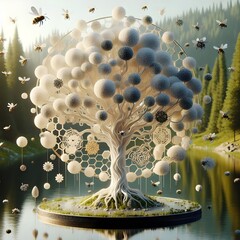 Highly detailed 4K HD images of the beautiful organic tree of life.
