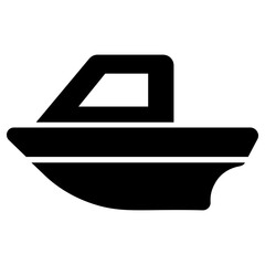 boat deck icon, simple vector design