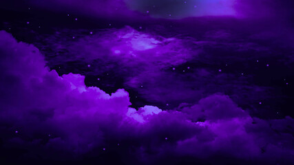 Galaxy universe. Black dark deep purple violet blue white pink magenta sky. Star stellar cloud storm. Fog mist. Starry night dramatic sky. Fantastic mystic outer space concept.
