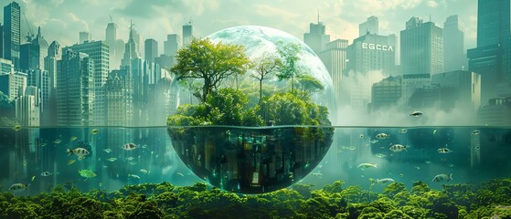 ESG planet, urbanization in nature's embrace