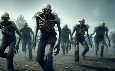 zombie in the war