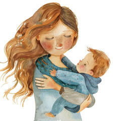 Tender moment between a mother and her child. Mother's day graphics, relationship between mother and children
