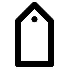 shopping tag icon, simple vector design