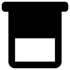 beaker icon, simple vector design