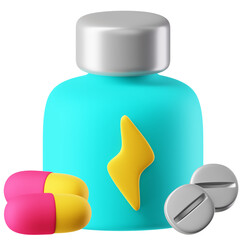 3d icon energizing illustration 