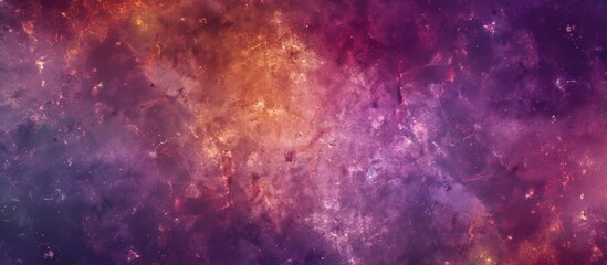Starry galaxy in purple and blue on a dark backdrop