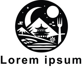 vector restaurant logo design 