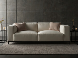 Fototapeta premium Contemporary Comfort, The Cubic Sofa for Modern Living Spaces