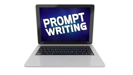 Prompt Writing AI Generative Artificial Intelligence Laptop Computer 3d Animation
