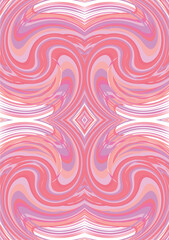 The background image is in pink tones, using shapes to arrange. Composition with gradation used for graphics